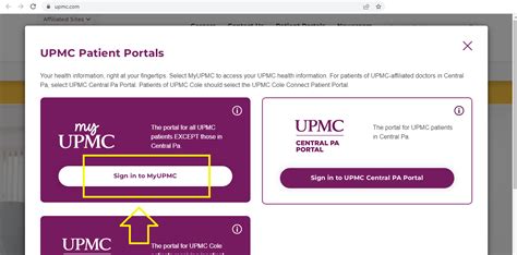 upmc patient portal login